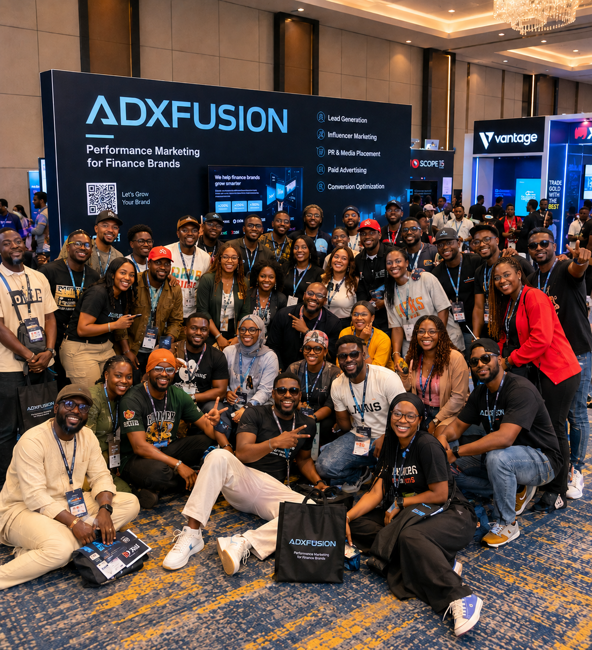 Adx Fusion team at the ADXFUSION Network Lounge